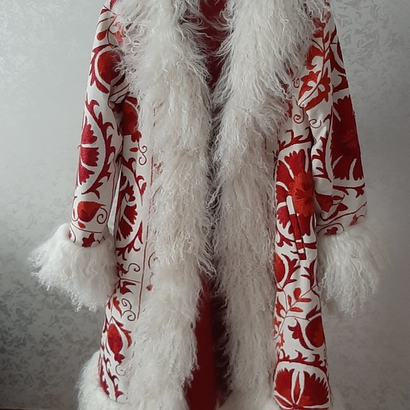 Shearling Coat, Suzani Coat, Vintage Coat - Picture 4 of 4